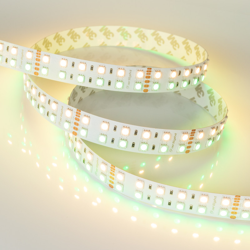 Лента RT-B144-19mm 24V RGBW-Warm (32 W/m, IP20, 5m) (Arlight, Открытый) 012327(3). Цена указана за 5 метров. Продается кратно 5 метрам.