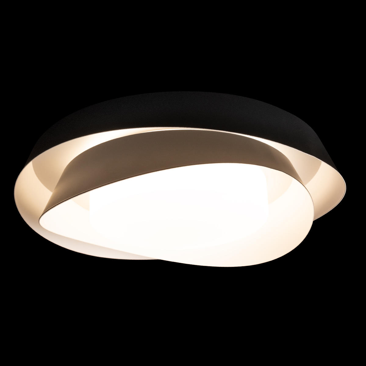 Потолочный светильник 48*10 см, 1*LED*30W 4000K LOFT IT Petale 10256 Black черный