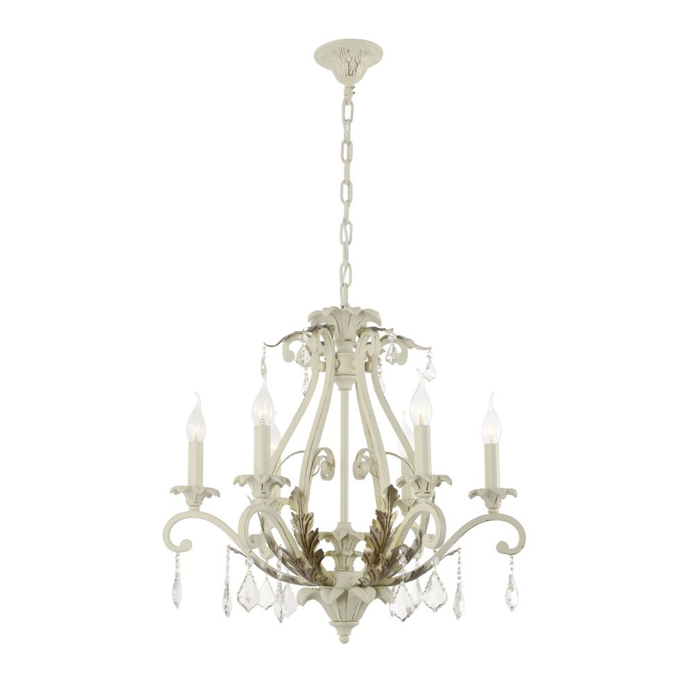 Люстра *63*60 см, 6*E14*40W, Dio D`arte Grappolo Grappolo E 1.1.6.600 W, Белый