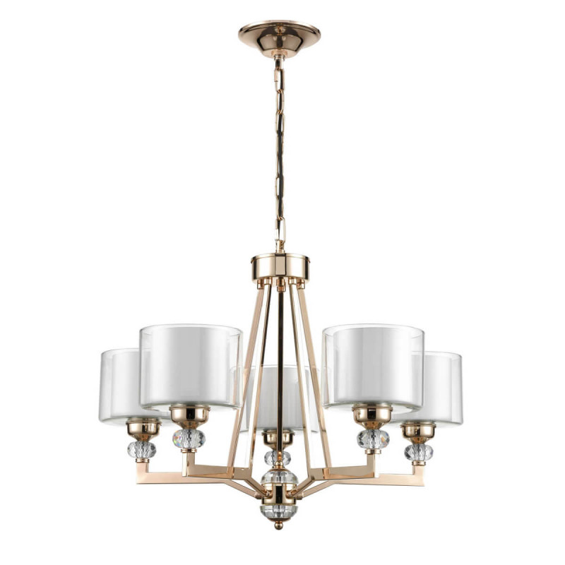 Подвесная люстра  67*100 см, 5*E27 золото Vele Luce Lotus VL1054L05