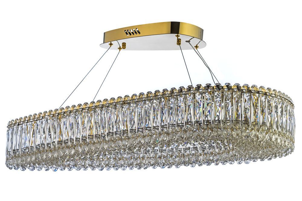 Люстра подвесная *95* см, Led лента*LED*75W, 3000/6500K, Dio D`arte Entratico Entratico L 1.5.95x45.100 G, золото