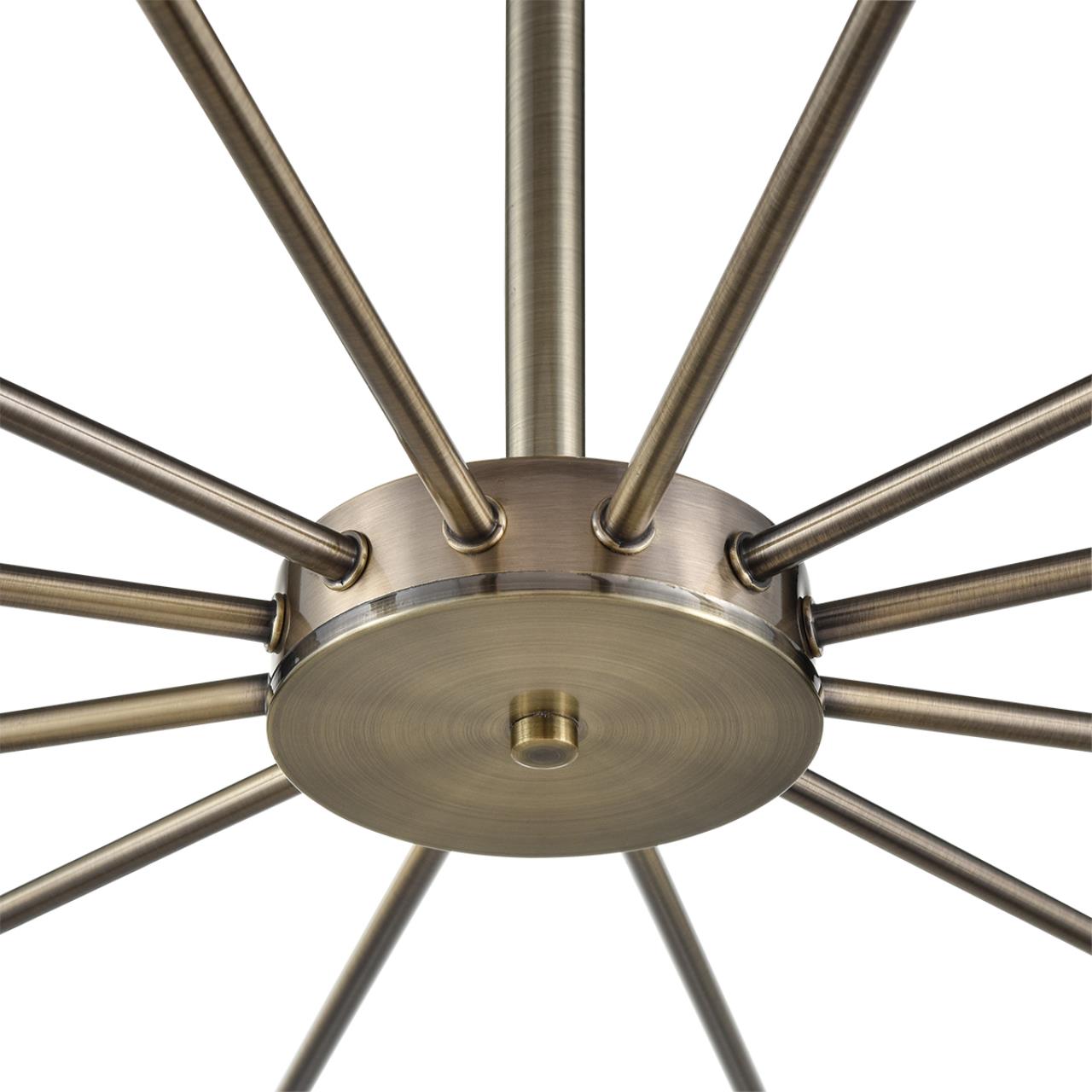 Люстра потолочная 95*49 см, 12*E14 Lumion MAVE 8100/12C бронза, белый