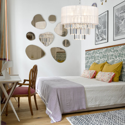 Подвесная люстра  50*120 см, 7*E14 хром Vele Luce Fata VL3173P07