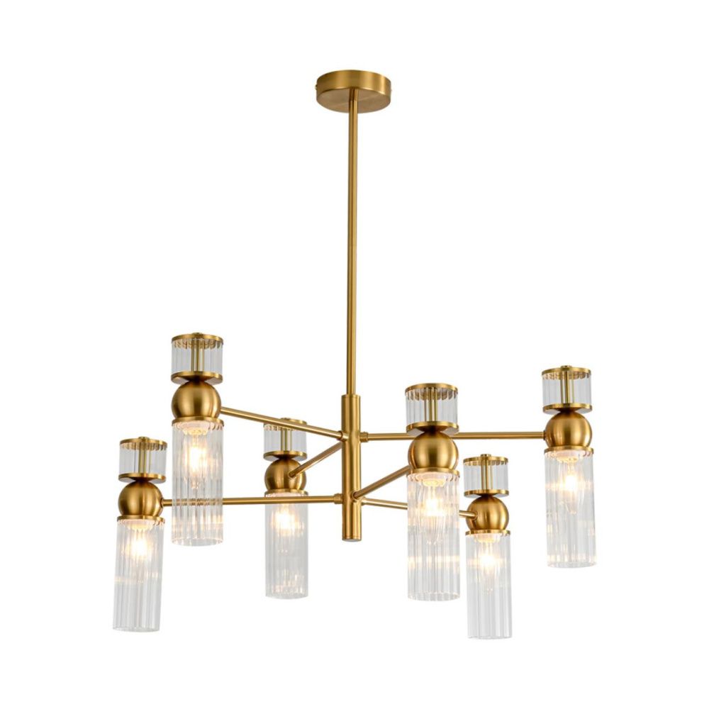 Люстра *62*72,5-72,5 см, 6*E14*40W, Lumion Denver LUM8276/6, латунь