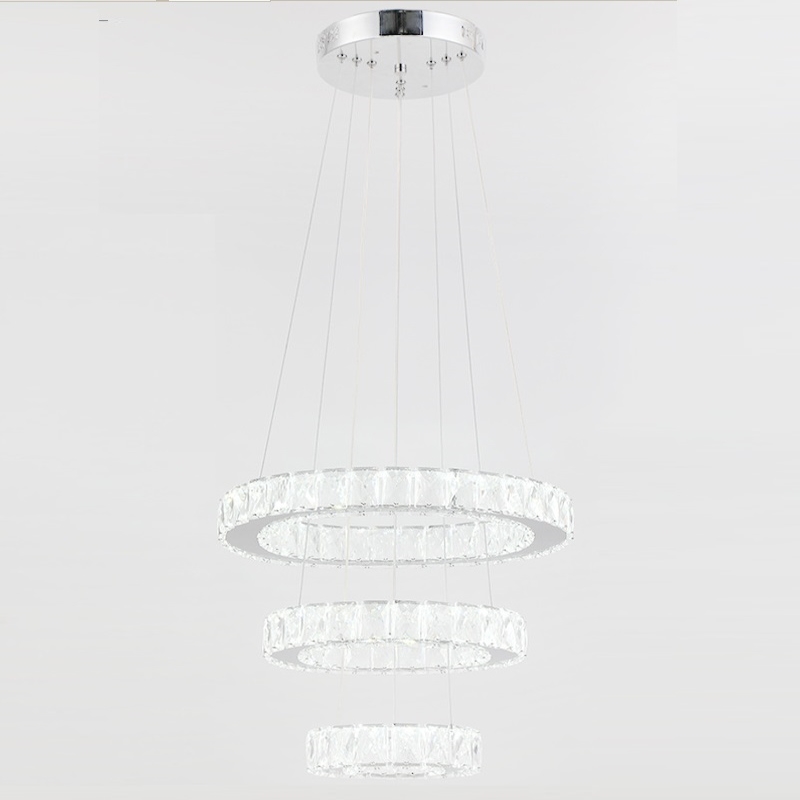 Светильник DZN-51593 ХРОМ  D400+300+200/H1500/1/LED/..W/4500K 24-11