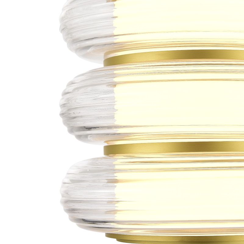 Подвесной светильник 20*140 см, 1*LED*16W, 3000K, ST-Luce Frittela SL6239.203.03, золото матовое
