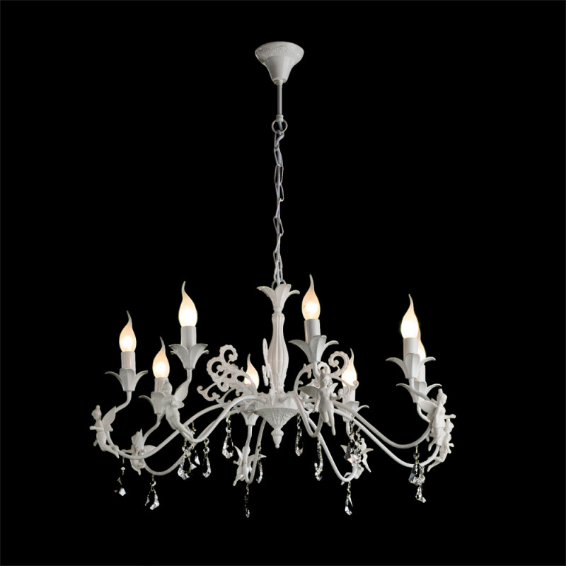 Подвесная люстра Arte lamp Angelina  A5349LM-8WH белый