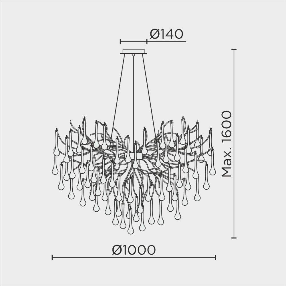 Подвесная люстра MODESTYLE MS.2105.1000 SL