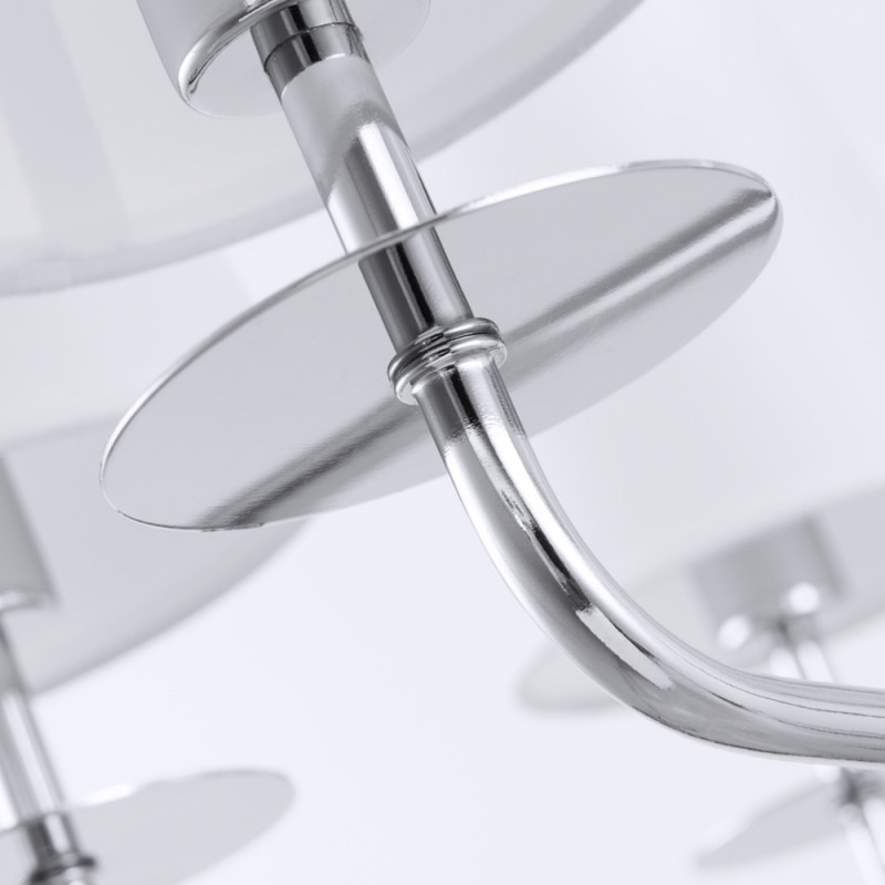 Подвесная люстра Arte Lamp A1048LM-10CC хром, диаметр 80 см