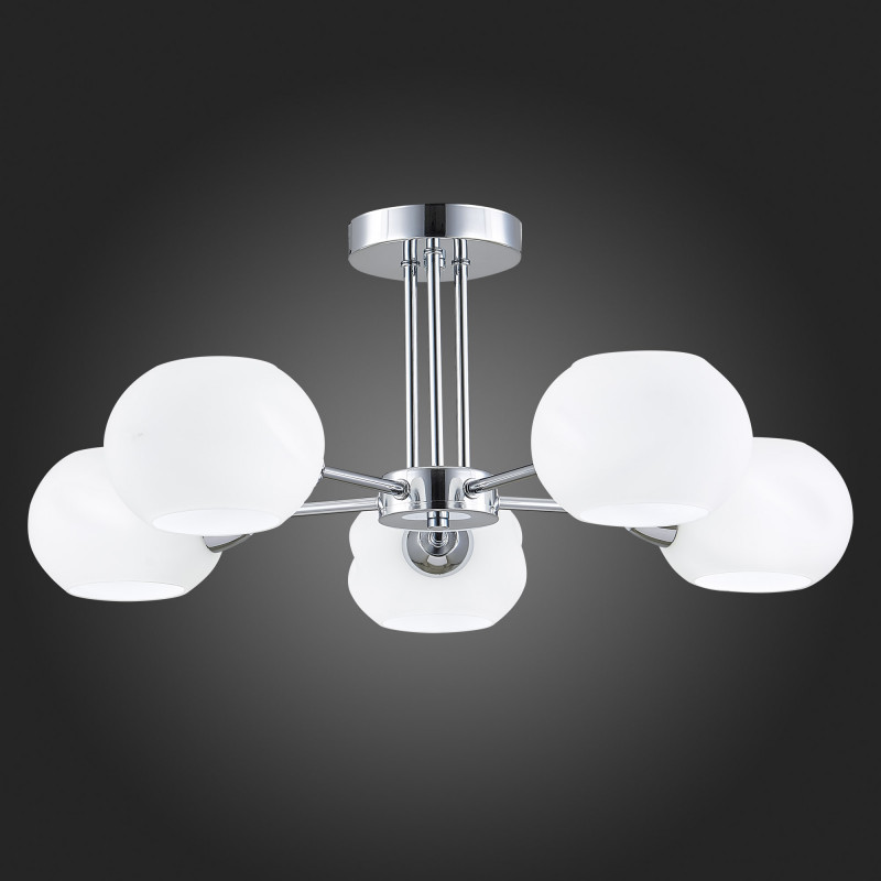 Люстра потолочная 59 см,  EVOLUCE LANTA SLE104302-05 Хром