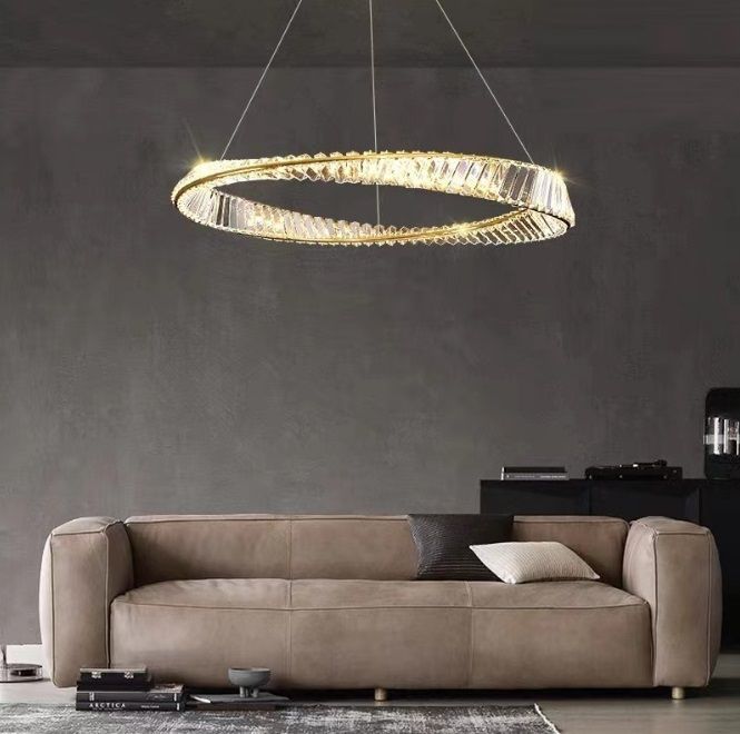 Светильник подвесной светодиодный ElegantLight DZN-8187 БРОНЗА  D800/H1200/1/LED/45W/4000K DOMO 24-07