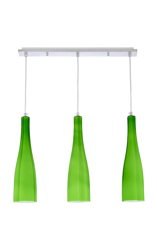 Люстра L583 x W80 x H120, мм, 3*40W (120W), GREEN(Зелёный) Sfera Sveta 5065/3 GREEN