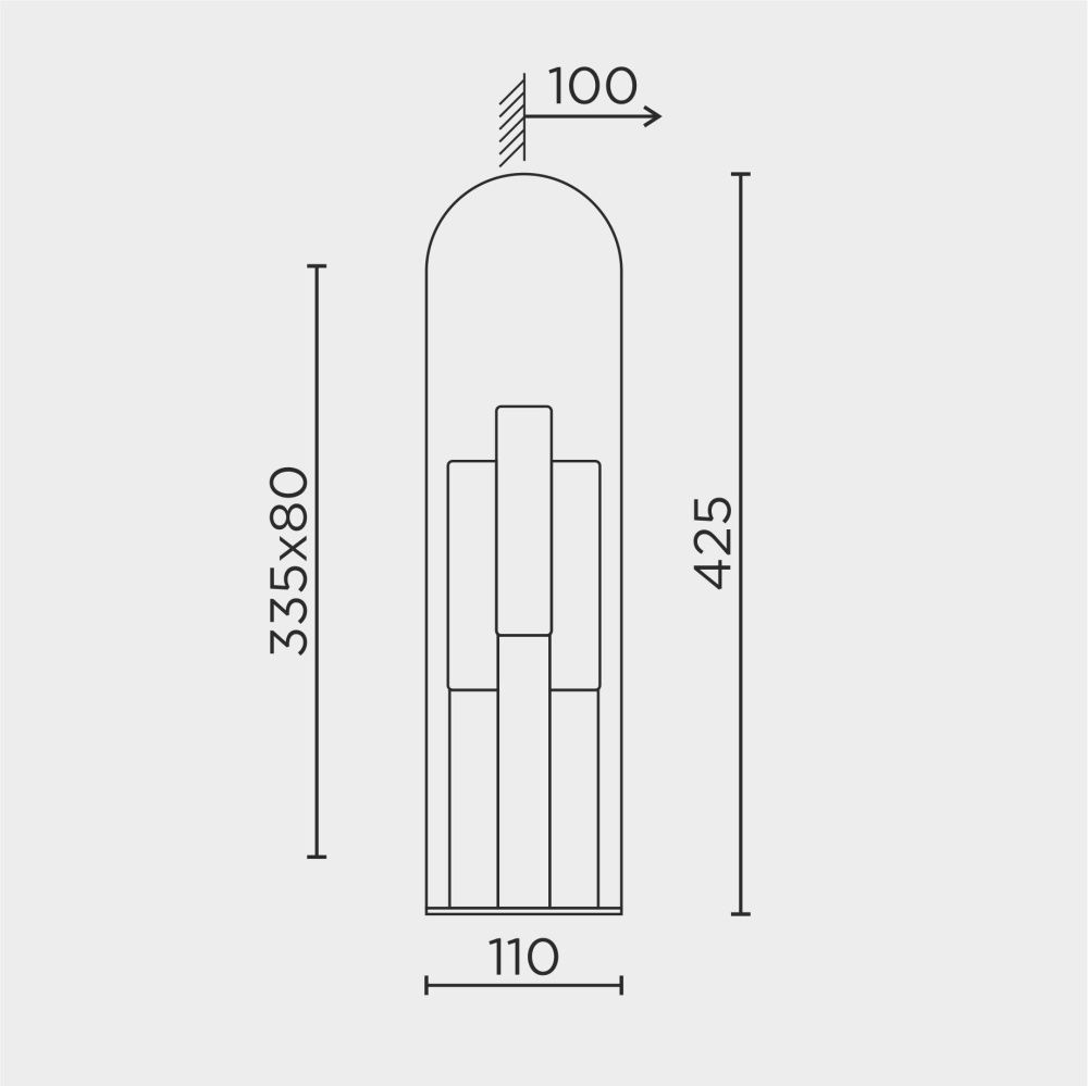Настенный светильник MODESTYLE MS.1533.430 BS