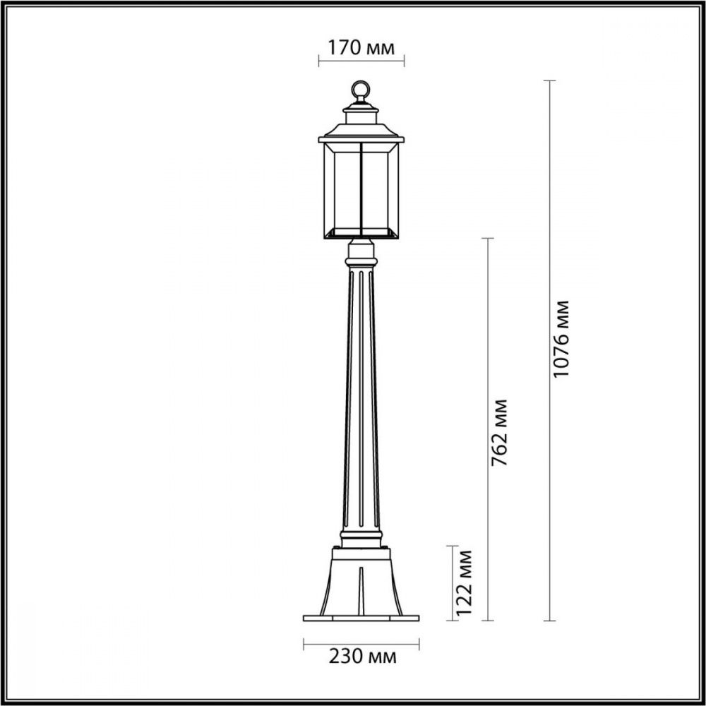 Уличный светильник Odeon Light Mavret 4961/1F Коричневый