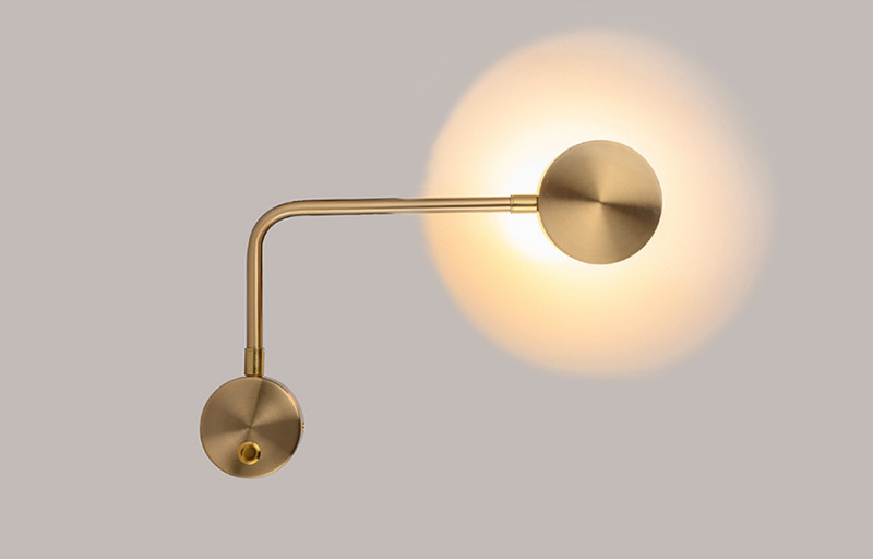 Бра 9W, 3000K, 36 см Crystal L ux CLT 214W BS Латунь