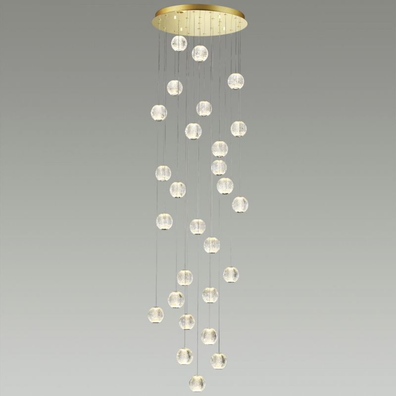 Светодиодный светильник 67 см, 120W, 4000K, Odeon Light CRYSTAL 5008/120L, золото