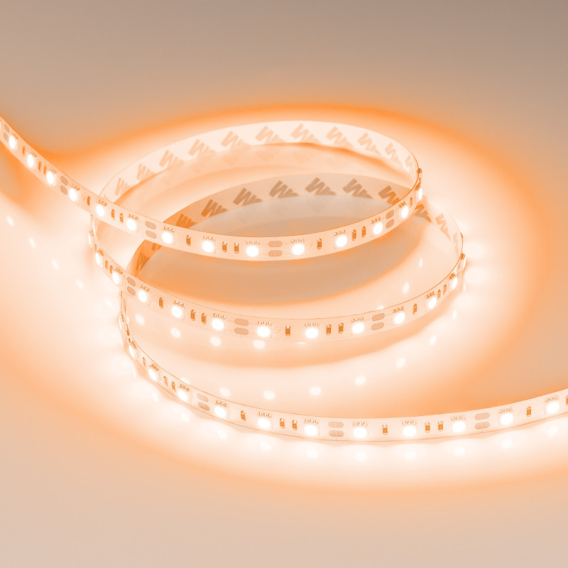 Лента RT-B60-10mm 12V Orange (14.4 W/m, IP20, 5060, 5m) (Arlight, Открытый) 015972(2). Цена указана за 5 метров. Продается кратно 5 метрам.