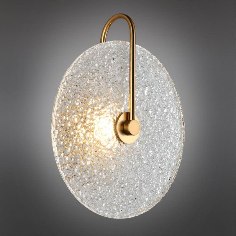 Бра 12*28*33 см, 1*LED, 5W, 3000K, Aployt Luca APL.329.01.05, латунный