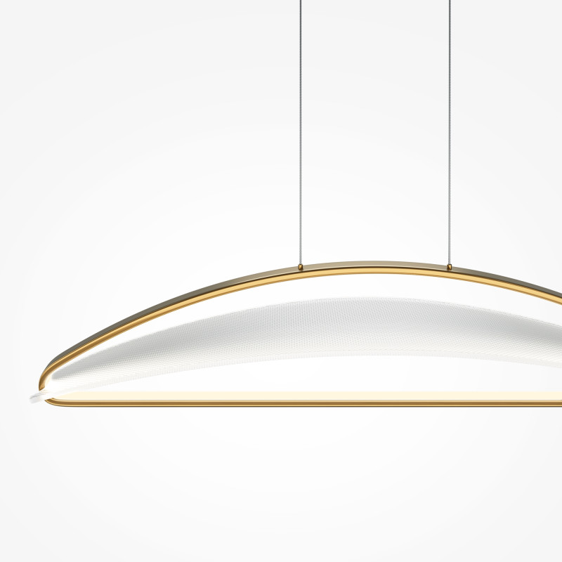 Подвесной светильник 103*25*325 см, LED, 34W, 3000К, Maytoni Breeze MOD281PL-L34BS3K латунный