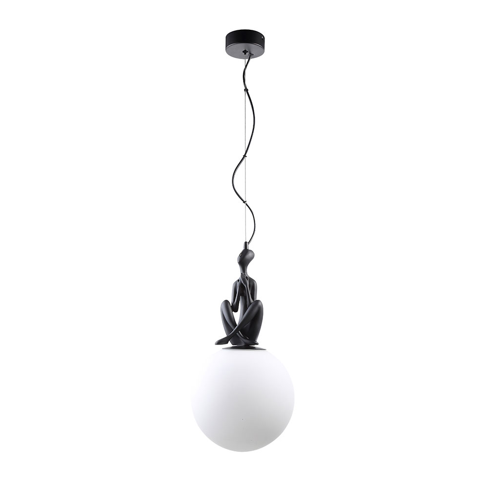 Подвесной светильник 50*25 см, 1*LED, 10W, 3000K Divinare Eleganza 1042/06 SP-10, Черный