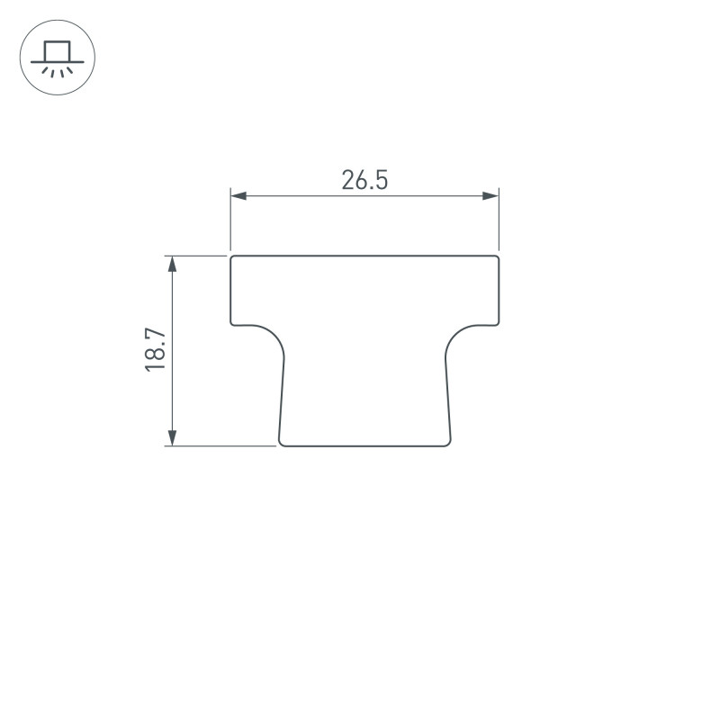 Экран Arlight 038703 200*2,65*1,85 см. Цена указана за 2 метра. Продается кратно 2 метрам.