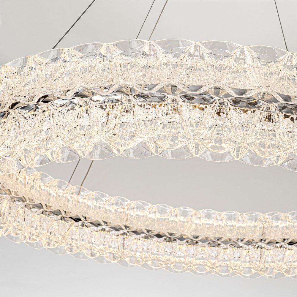 Люстра *80*13 см, LED*70W, 3000-6000K, Modelux  ML.8185.800 CR, Хром