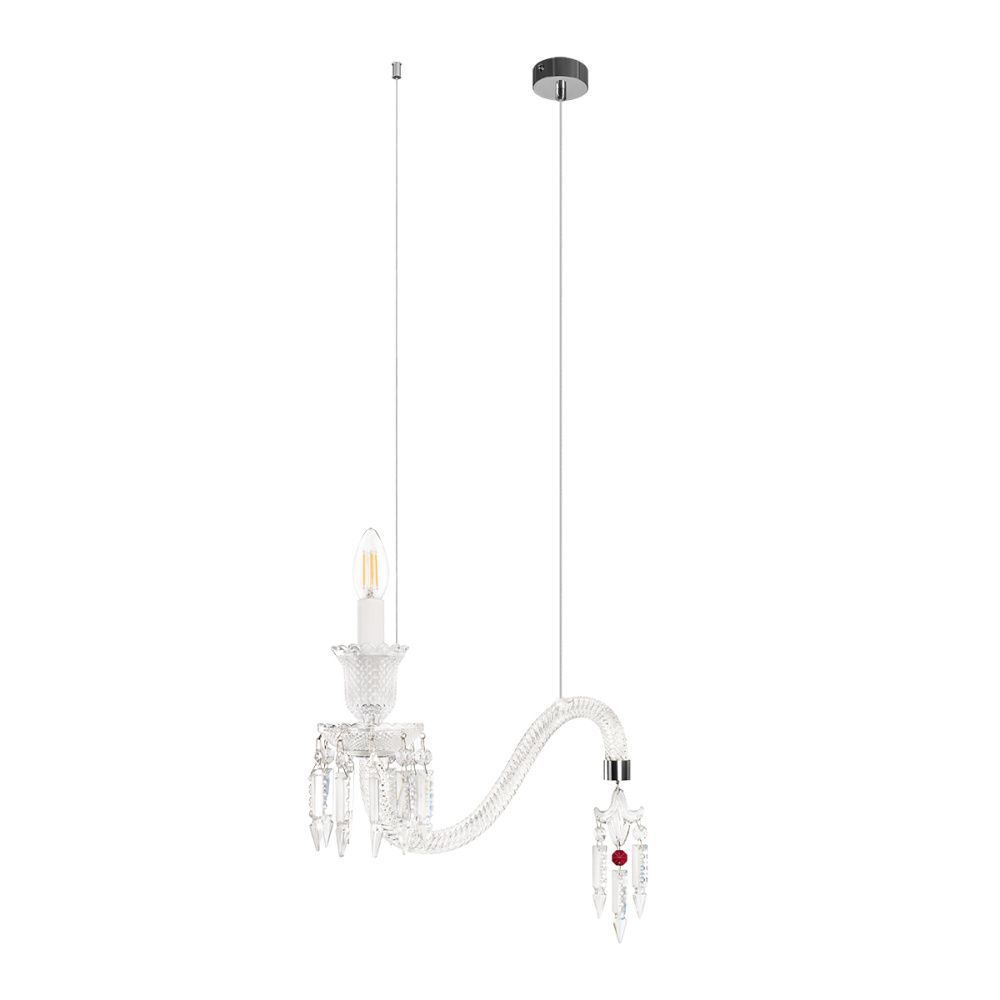 Подвесной светильник 32 см, Loft IT Zenith 10210P/A White, хром