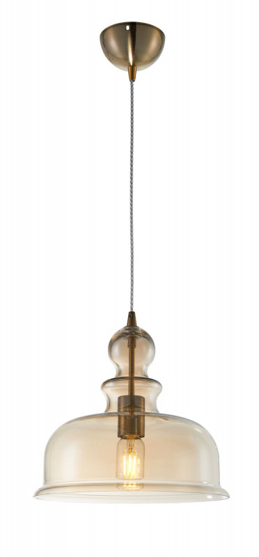 Подвесной светильник Maytoni Tone P001PL-01BZ, янтарный, диаметр 30 см
