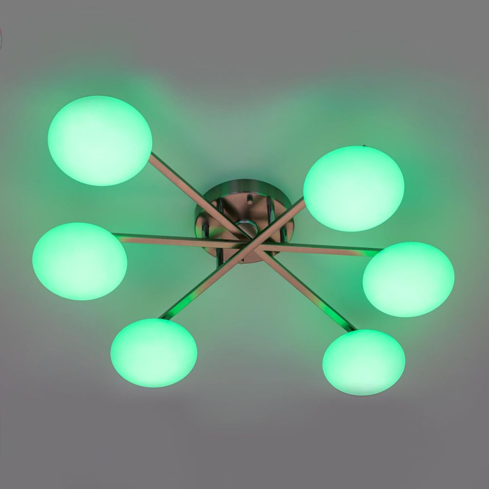 Светильник 87 см, 72W, 7560 Lm, 3000-5500K, 20-26 м2 Citilux ATMAN SMART CL226A161 RGB LED, матовый хром