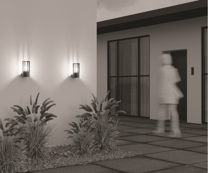 Светильник настенный 25*12*15,5 см, 1*E27, 15W, Maytoni BARREL O453WL-01GF серый