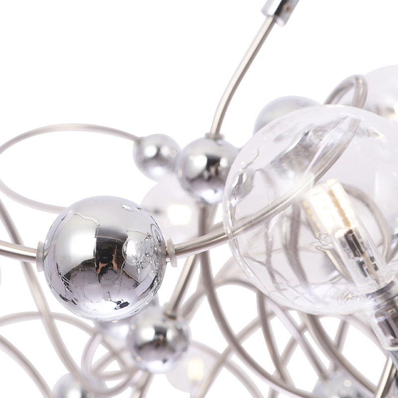 Люстра 65*150*30 см, 30*LED G4 *2W Хром Crystal Lux MEDUSA SP30 CHROME