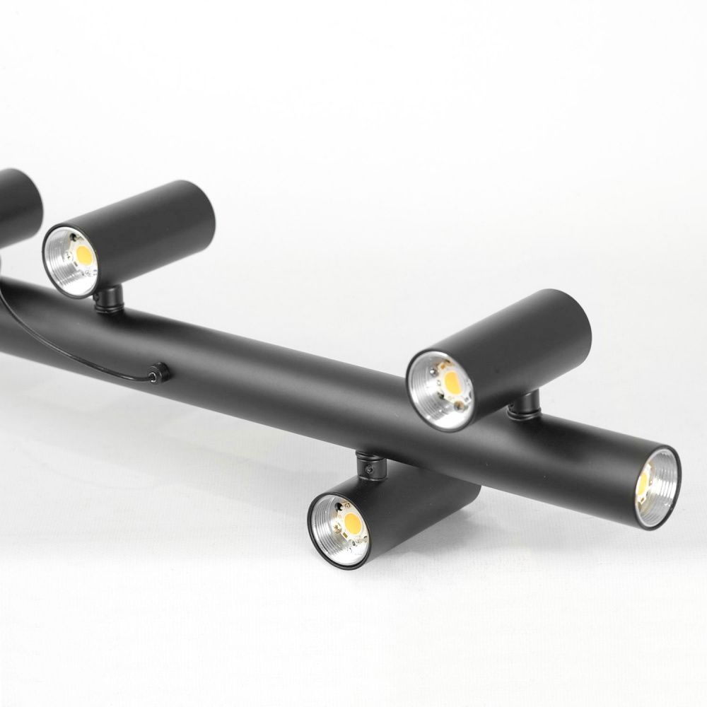 Линейно-подвесной светильник *100*45-120 см, 18*led*2W, 4000K, Lussole Hopkins LSP-7405, черный