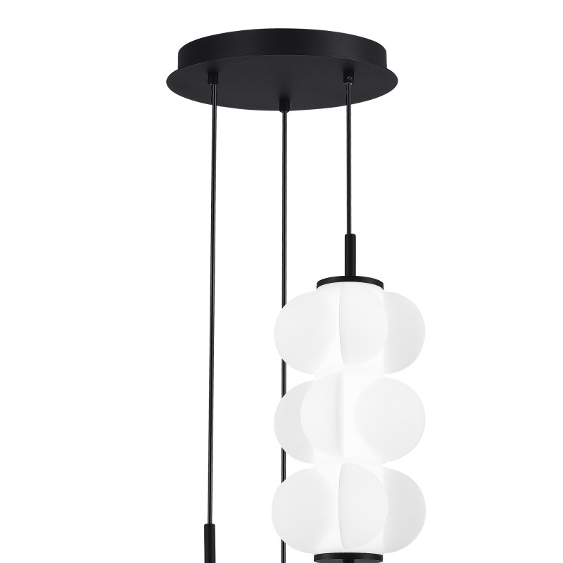 Каскадная люстра 33*200 см, LED, 8W,  3000К, ST-Luce TALISMAN SL6121.403.03 черный
