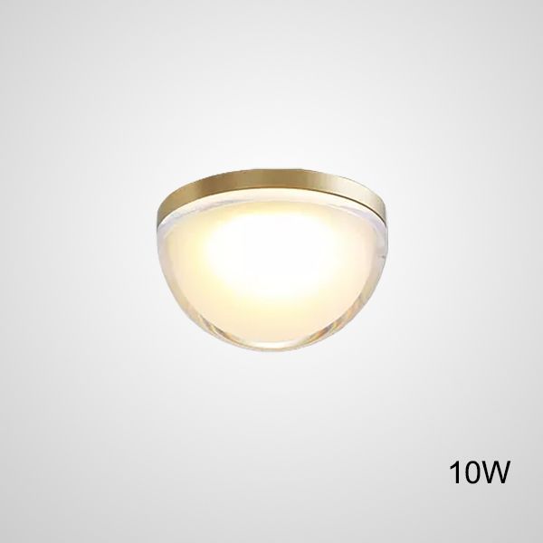 Встраиваемый светильник PIA S 10W 10*10*6 см, 1*LED*10W, 3000K, ImperiumLoft pia01, Латунь