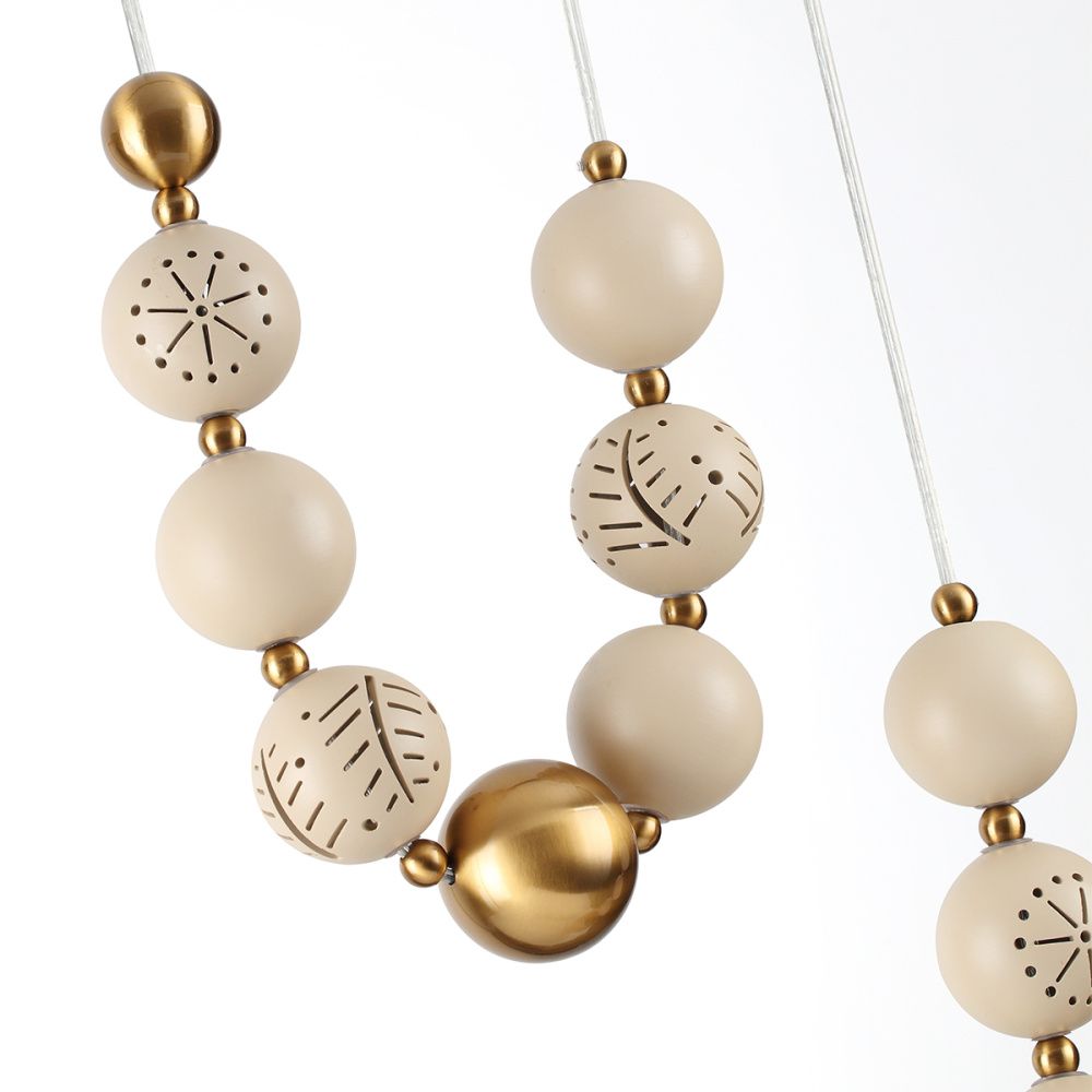 Светильник 60 см, Odeon Light 5444/1B, бежевый-бронза