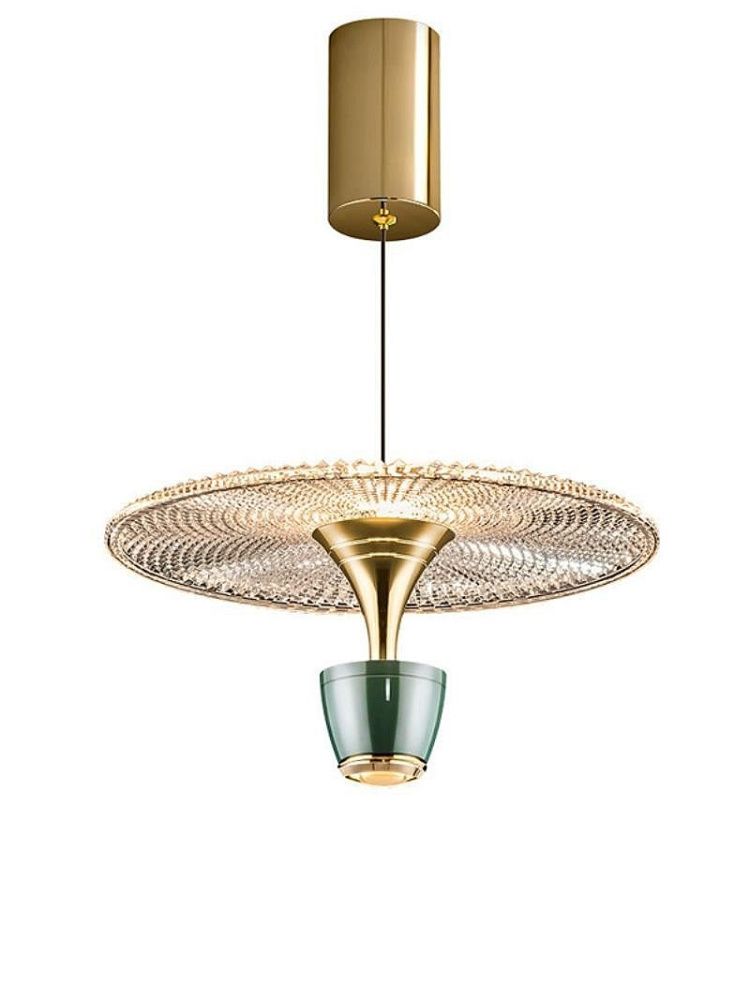 Светильник подвесной *33-200 см, 1*LED*7W, 3000K, Lightera Saimaa LE126L-30GR, Зеленый