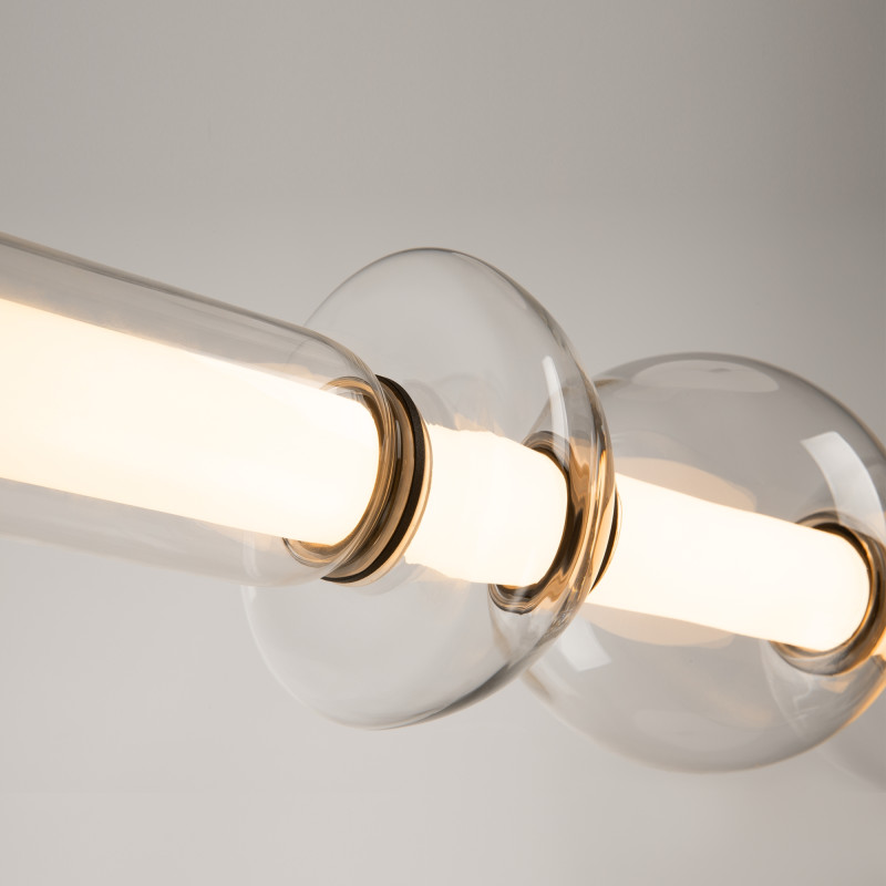 Подвесной светильник 98*16*39,5*137,5 см, LED*39W, 3000 К, Cosmo MOD210PL-L39B3K Maytoni, Черный