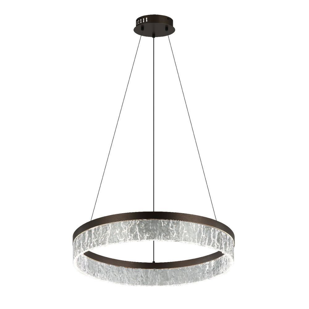 Люстра 55*55*110 см, 1*LED*19W, 4000K Gerhort G52118/1BK CF+CL, Черный