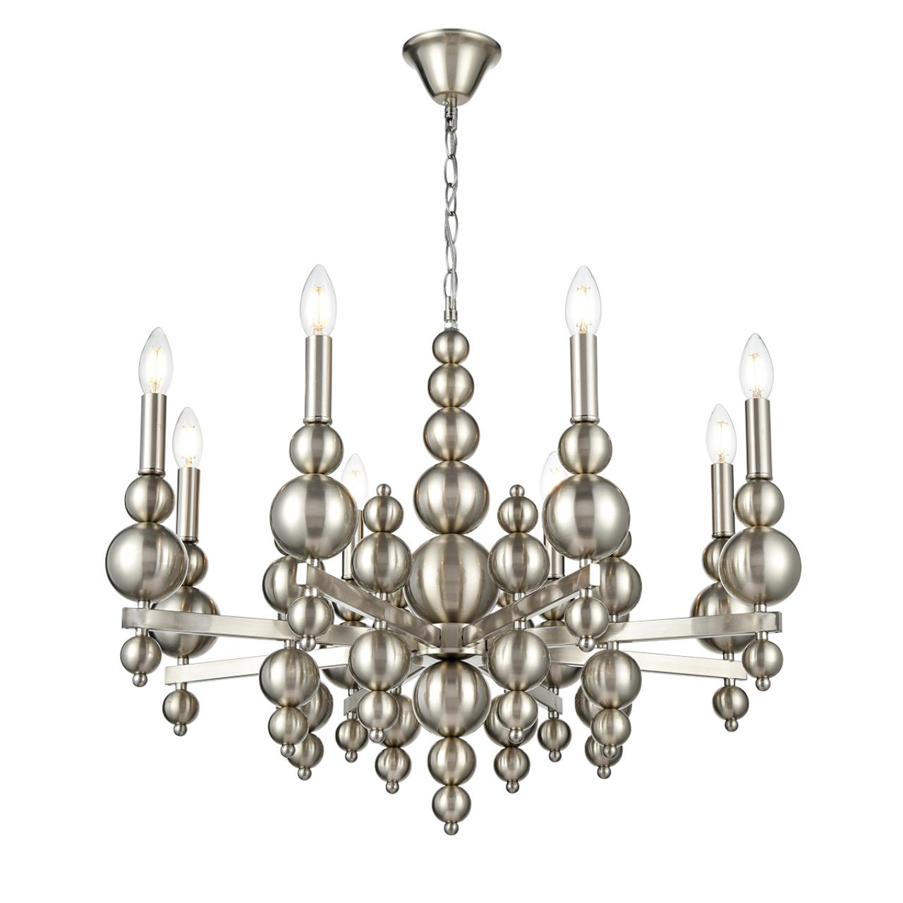 Люстра 72*94 см, 8*E14 Lumion Nana 8107/8 никель