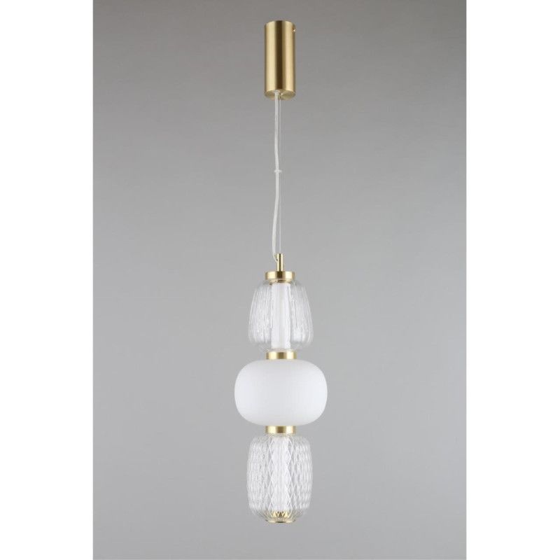 Подвесной светильник 17*80-170 см, 1*LED, 29W, 3000K, Aployt Simonet APL.318.06.29, латунный