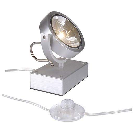Светильник напольный с эпн для лампы qfb111 Slv Kalu Floor 1,алюминий