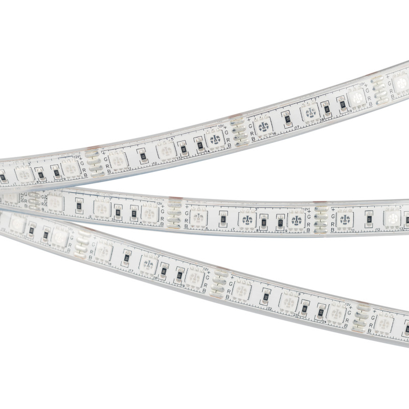 Лента герметичная RTW-PU-B60-12.5mm 12V RGB (14.4 W/m, IP68, 5060, 5m), Arlight 029599(2). Цена указана за 5 метров. Продается кратно 5 метрам.