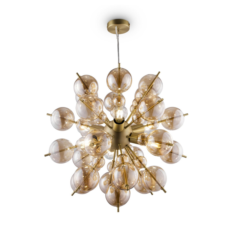 Подвесная люстра Maytoni Bolla MOD133PL-06BS, диаметр 57 см, латунь