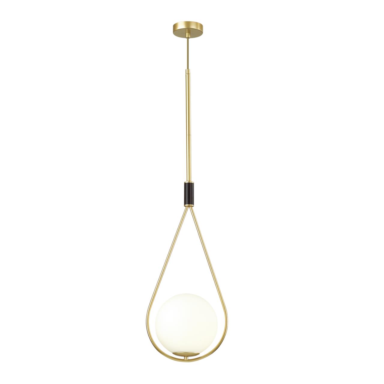 Светильник подвесной 26 см Odeon Light Flari 4810/1A, черный-золото