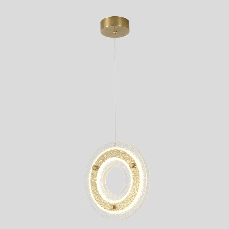 Подвесной светильник 25 см, 25W, 3000K, Crystal Lux DIEGO SP25W LED BRASS, латунь