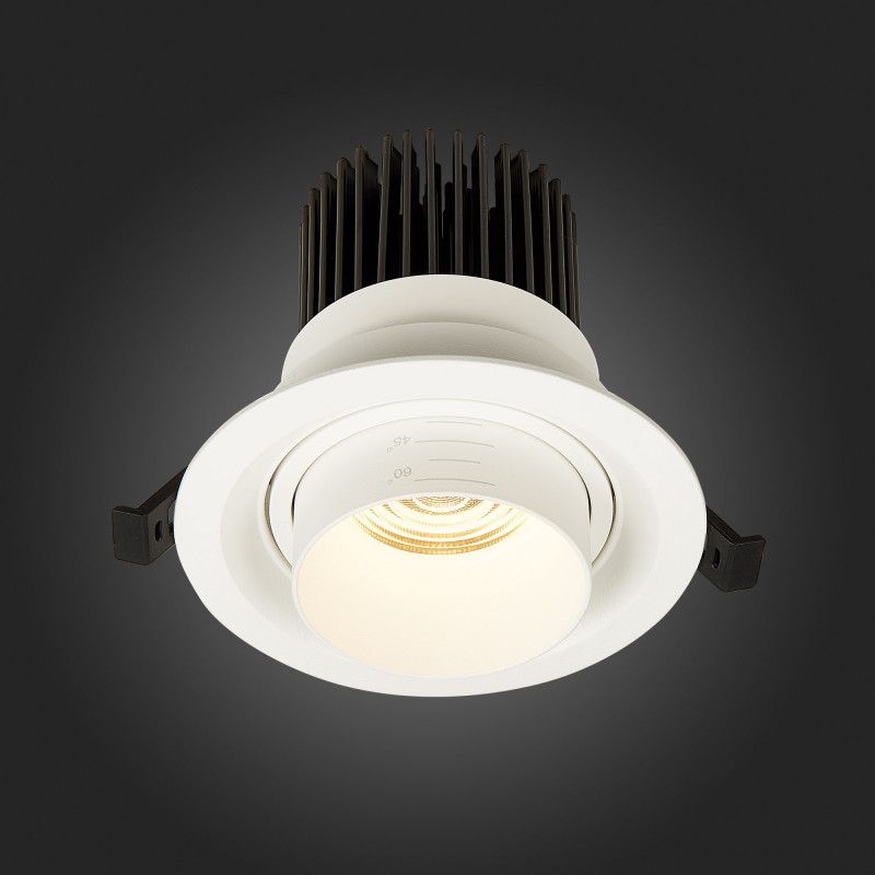 Встраиваемый светильник 12 см, 12W, 3000K ST LUCE Zoom ST701.538.12 Белый