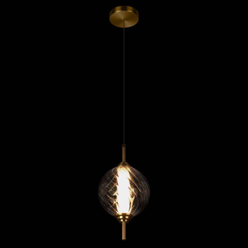 Подвесной светильник *15*-27,5 см, 1*LED*30W, 4000K, LOFT IT Helix 10421/B Smoke, бронзовый
