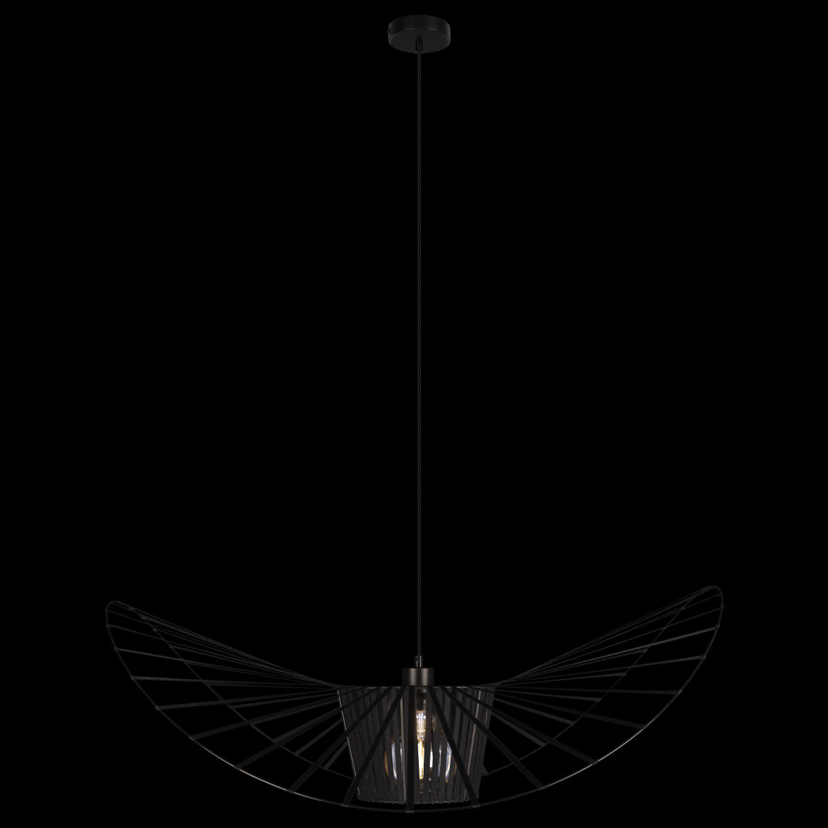 Подвесный светильник 60*40 см, 1*E27*60W LOFT IT Chapeau 10246/600 черный