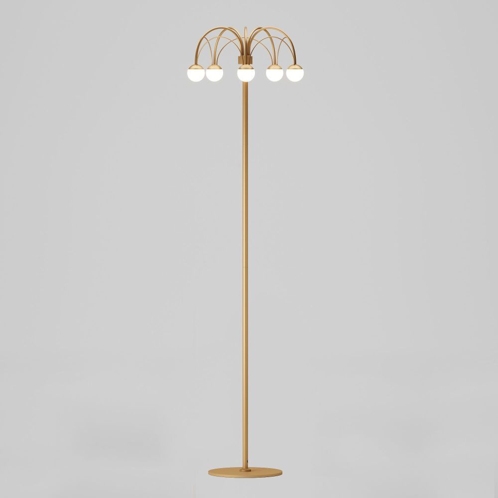 Торшер 156 см, 15W, 4000K, Eurosvet 90194, золото