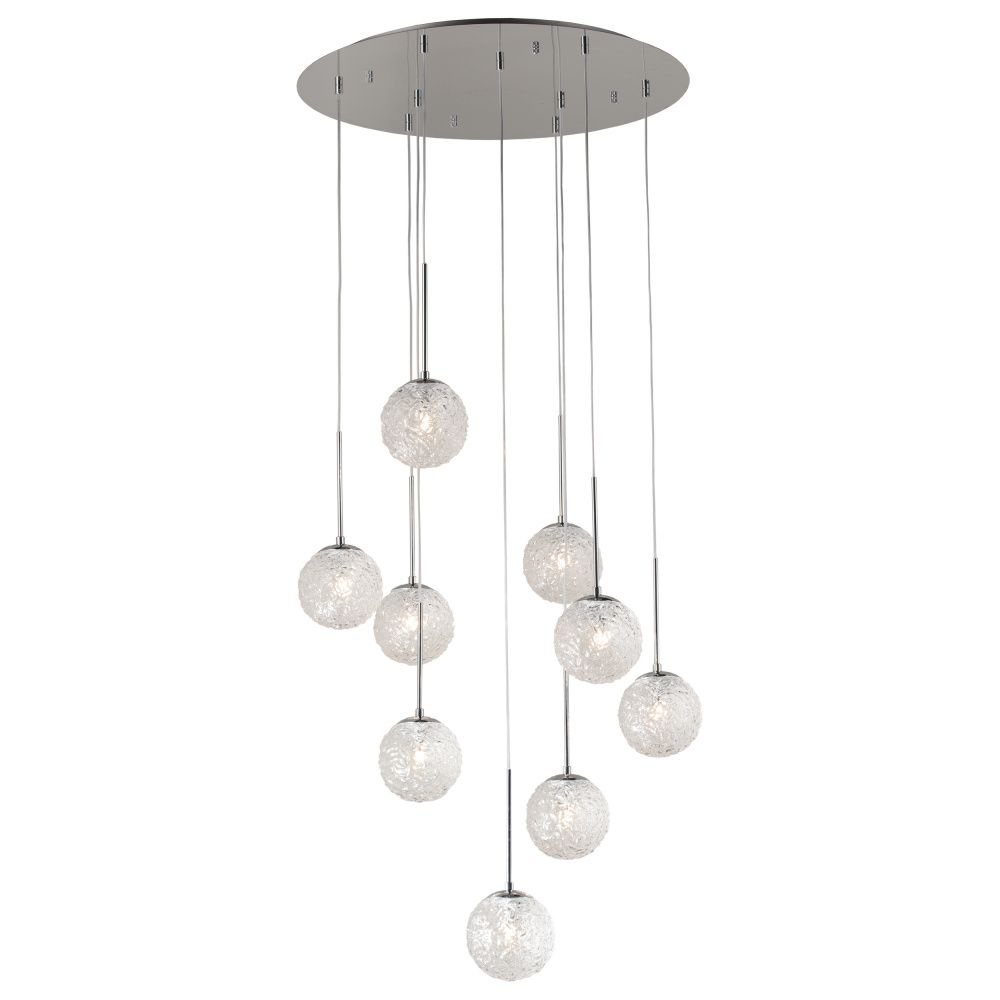Люстра-каскад Lightstar Bari 815290, хром, диаметр 70 см